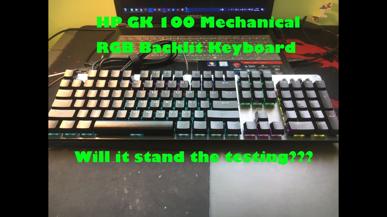 HP GK 100 Mechanical RGB Backlit Keyboard