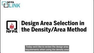 Design Area Requirements Under the Density/Area Method for Sprinkler Systems in NFPA 13