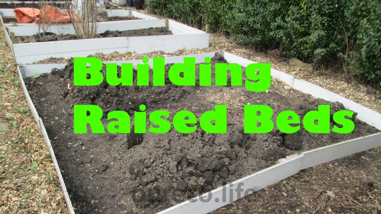 Building raised beds from drain pipes and floor boards Part three
