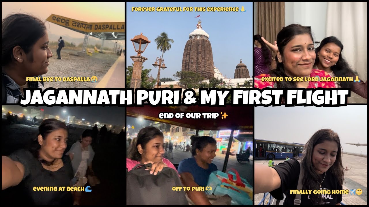 Jagannath Puri & Swargdwar Beach | My first flight | Odisha diaries | Final Part 