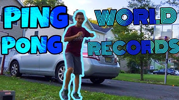 BREAKING PING PONG TRICK SHOT WORLD RECORDS! | Efficiency