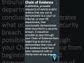 What is chain of evidence #cybersecurity #technology #cybersafe #education #securityawareness