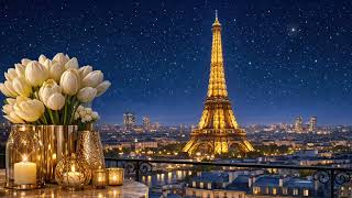 ⭐ Paris Eiffel Tower Night Ambience – 4K TV 🔇✨Background