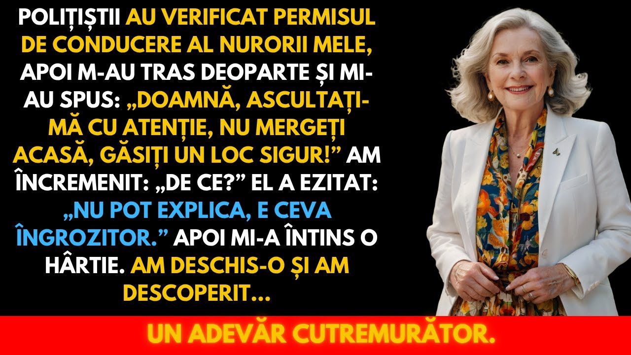 Poliția I-a Verificat Permisul Nurorii Mele, Apoi M-a Tratat Straniu: „Doamnă, Nu Mergeți Acasă…”