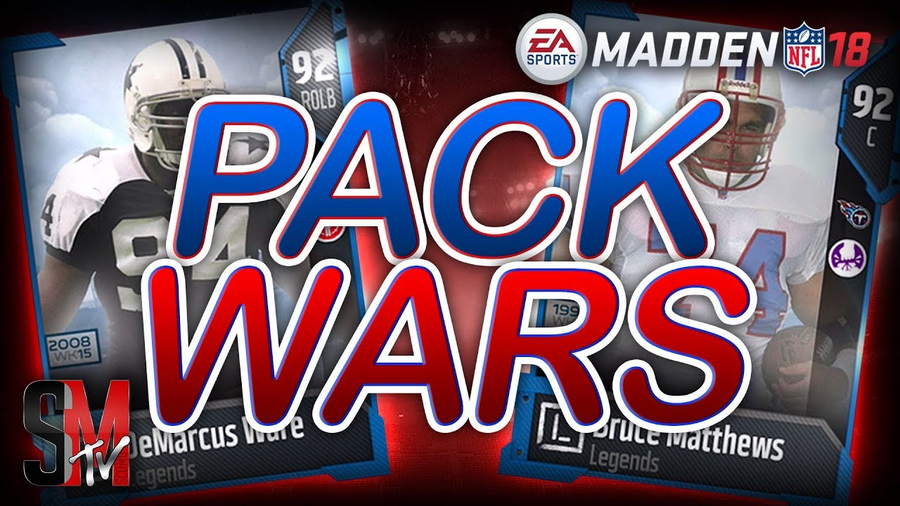 PACK WARS HOSTED BY TOKE NASTY - MADDEN NFL 18 PACK OPENING!