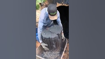 Charcoal production: the manual labor of making charcoal