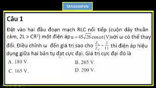 Những Câu Sóng Ánh Sáng - Điện Xoay Chiều Tanggiap.vn