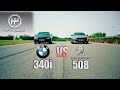 Peugeot 508 Sport Engineered vs BMW 340i | Fifth Gear