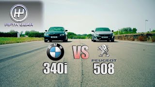 Peugeot 508 Sport Engineered vs BMW 340i | Fifth Gear