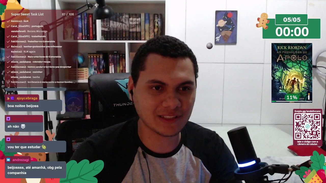 [PT/BR] Live de estudo e produtividade | Study With Me | !POMO 60/10
