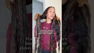 Hair Henna for a Glossy Red Glow #longhair #henna #hair #haircolor #natural