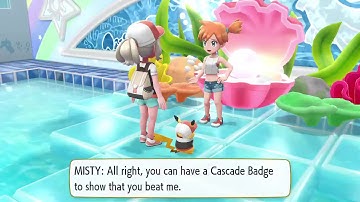 We got The Cascade Badge! Pokemon: Let