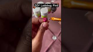 DIY Viral ladybug Pins 🐞✨ #viralvideo #diy #youtubeshorts