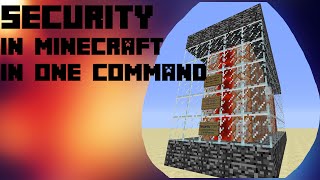 Security in one command (Minecraft Vanilla 1.8)