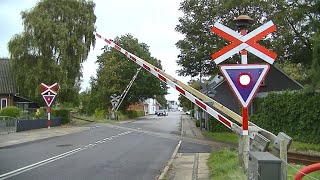 Spoorwegovergang Holstebro dk  Railroad Crossing  Jernbaneoverskring