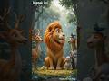 The old lion taught everyone to live together.#youtubeshorts#shorts #ai#cartoon#ytshorts#deepak_kvi