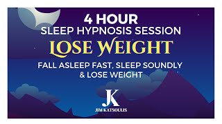 4 Hour Sleep Hypnosis Session (with Music): Fall Asleep Fast & Lose Weight #sleephypnosis