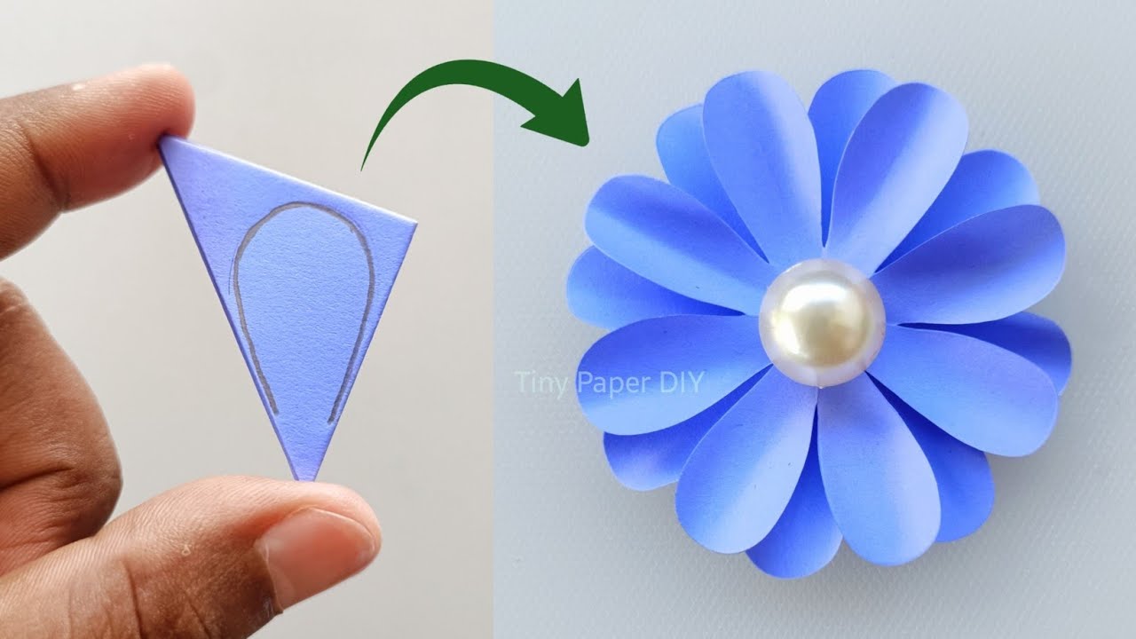 Paper Flowers | Flower Making with Paper | How to Make Paper Flowers | Easy Paper Flower Craft