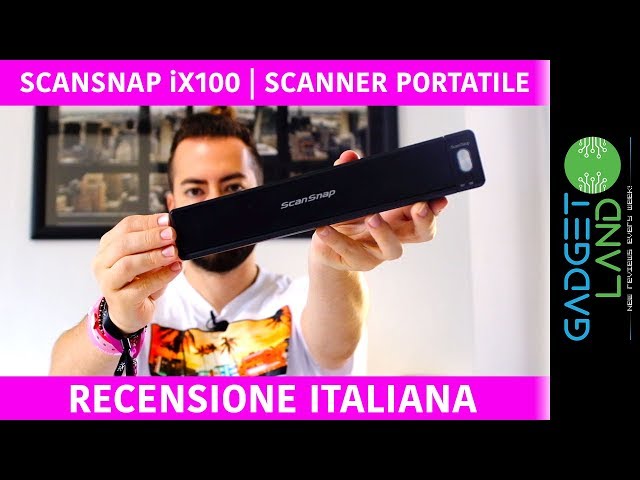 Recensione ScanSnap iX100 | E' il miglior scanner portatile? PFU Fujitsu -  YouTube