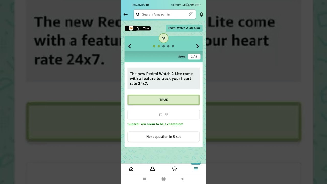Amazon Redmi Watch 2 Lite Quiz answers today: win Mi Watch Revolve Active