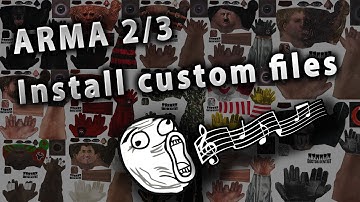 ArmA 2/3: How to install custom sound files and faces