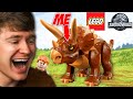 Becoming a TRICERATOPS in LEGO JURASSIC WORLD!
