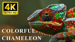 Corlorful Chameleon in 4K HDR | 4K Animals Collection with Nature Sounds