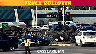 BREAKING NEWS: Truck Rollover In Cass Lake, Minnesota