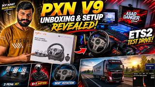 PXN V9 Racing Wheel Unboxing & Setup ETS2 Realistic Test Drive