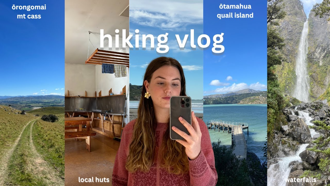 hiking vlog | devil's punchbowl waterfall, mt cass, quail island, packhorse hut, and washpen falls