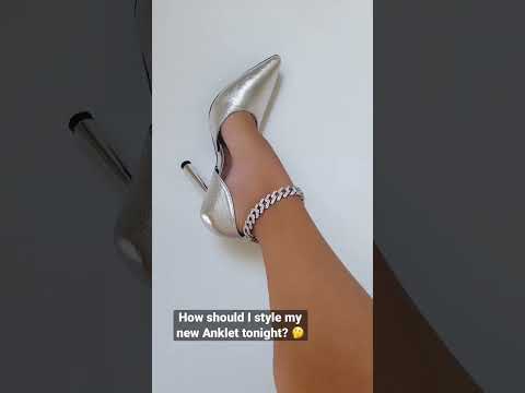 Silver or Black heels? 🤔 #heels #anklets #anklet