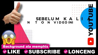 Text Ajakan Dengan animasi klik Subscribe | Like |  Lengkap Background 04 | memphis