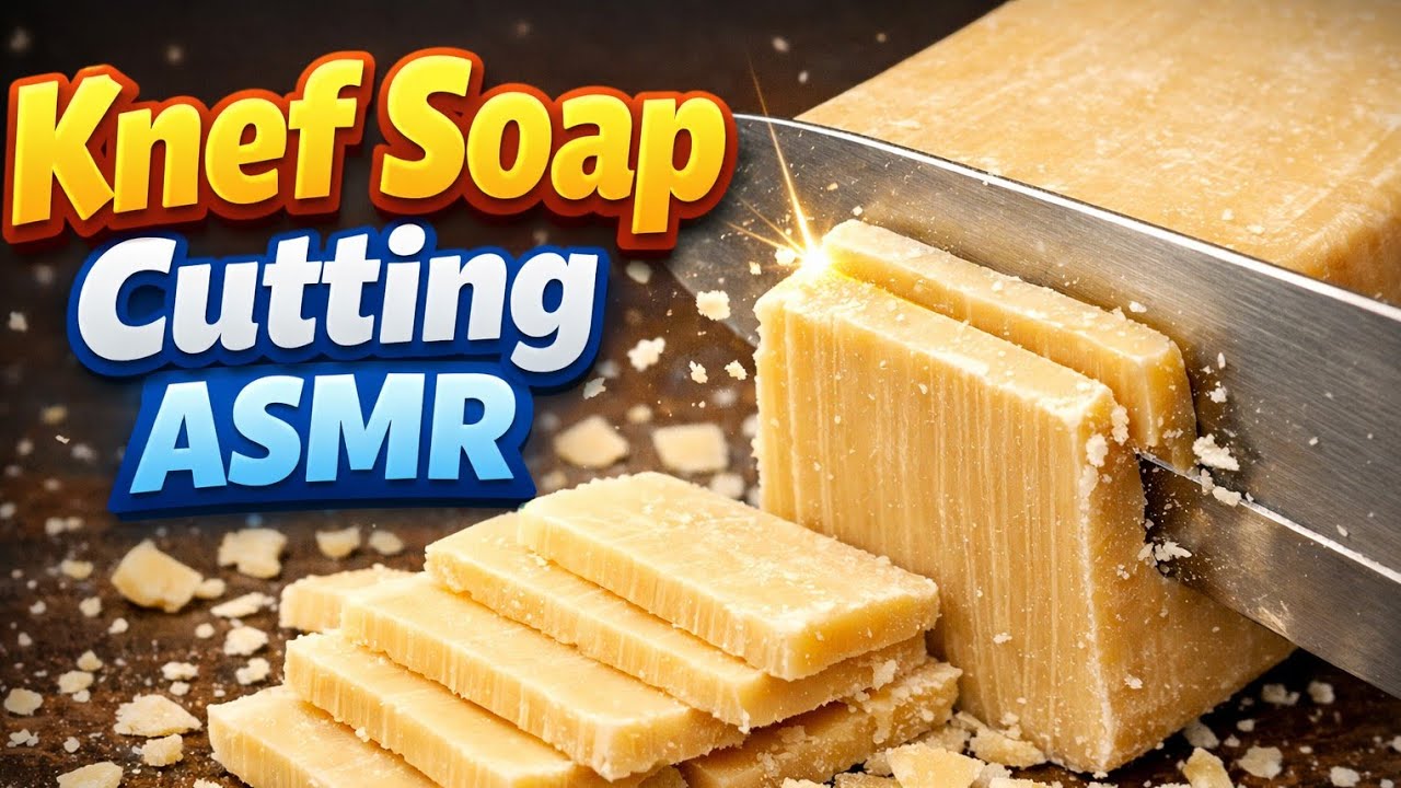 Oddly Satisfying Knef Soap Cutting | Sharp Knife ASMR 🧼🫧