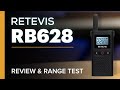 Retevis RB628 Walkie Talkie, PMR446 Licentievrij, Mini Portofoons Oplaadbaar 1500mAh, LCD-Scherm VOX, 16 Kanalen, Professionele Walkie Talkies met Headset voor Magazijn (10 Stuks, Zwart