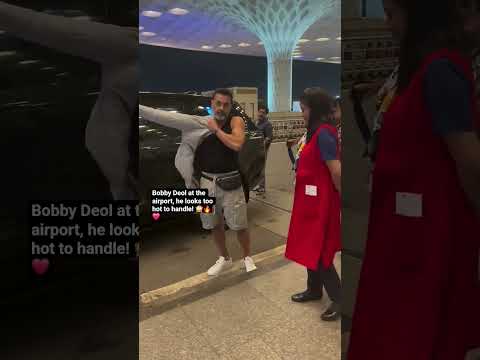 Bobby Deol At The Airport He Looks Too Hot To Handle Bollywood Bolly Bobbydeol Srk 