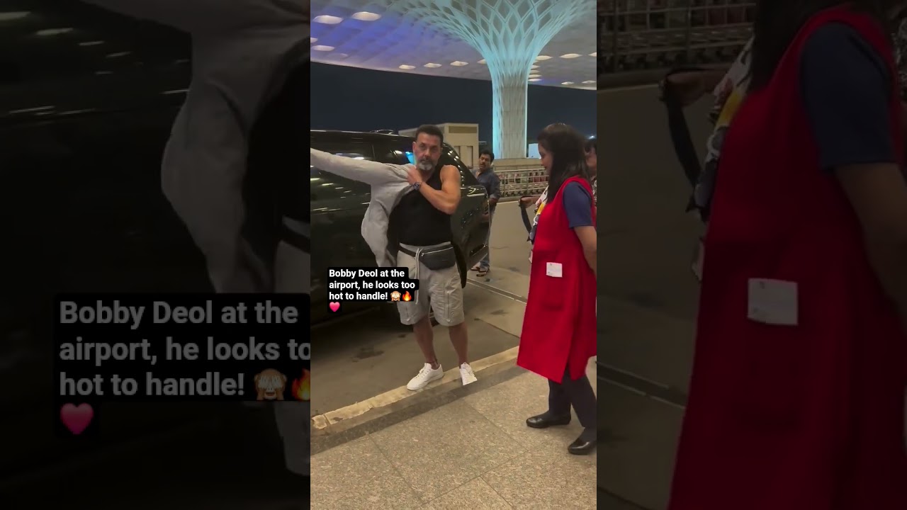 Bobby Deol at the airport, he looks too hot to handle! 🙈🔥❤️ 