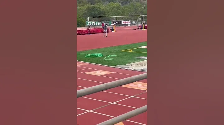 Sophomore Brandon Cheeks II high jump 6' 8"