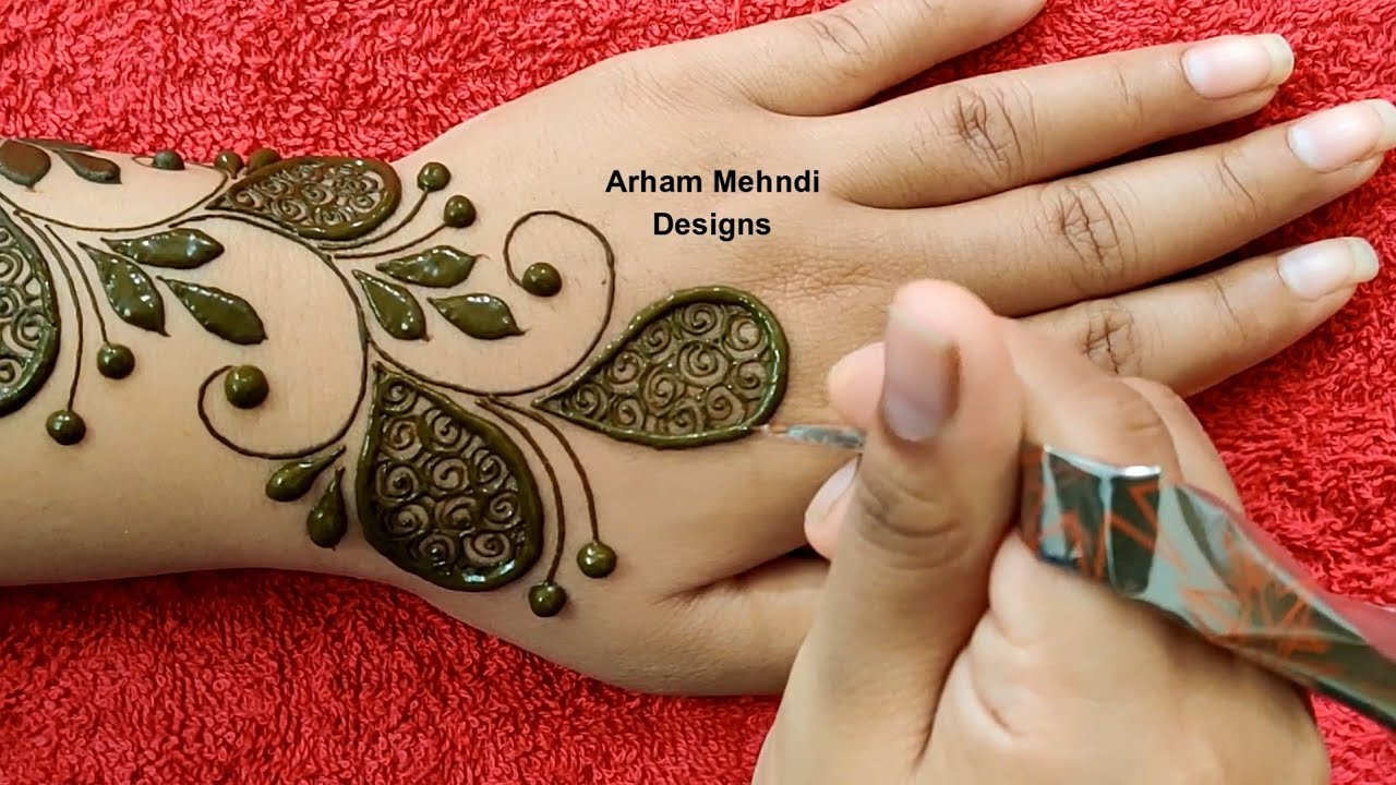 Youtube Video Statistics For Heart Mehndi Design Trick For Girls New Easy Mehandi Design For Full Hands Noxinfluencer