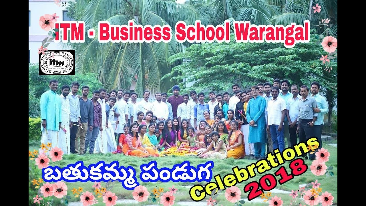 Bathukamma Celabrations in ITM Business school Warangal @2018