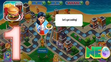 Kitchen Craze: Cooking Chef Gameplay Walkthrough Part 1 - Level 1 - 5 Completed (iOS, Android)