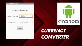How to create a  Currency converter in Android using Eclipse IDE