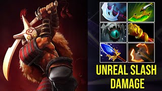 Juggernaut Slashing Machine - Unreal Slash Damage ! Dota 2 Pro Highlights 7.39d.