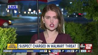 Walmart worker's son arrested for threatening to shoot up store