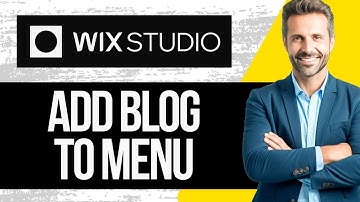 How to Add Blog to Menu in Wix Studio