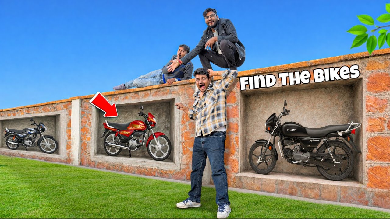 Real Chori - Find All 5 Bikes Till 6:00 PM In Our Village 😳- क्या दीवार में चुन दी बाइक? 
