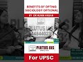 Benefits of Opting Sociology Optional For UPSC By Dr Huma Hasan | PLUTUS IAS  #ias #upsc #upschindi
