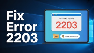 Fix Windows 8 Error Code 2203 | Easy Steps to Install Programs Successfully