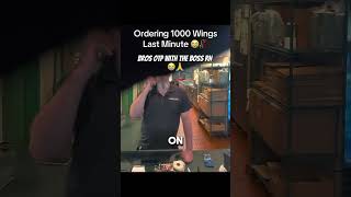 Ordering 1000 Wings Last Minute 😭 #bulkorderprank #fyp #pov #wingstop #prank