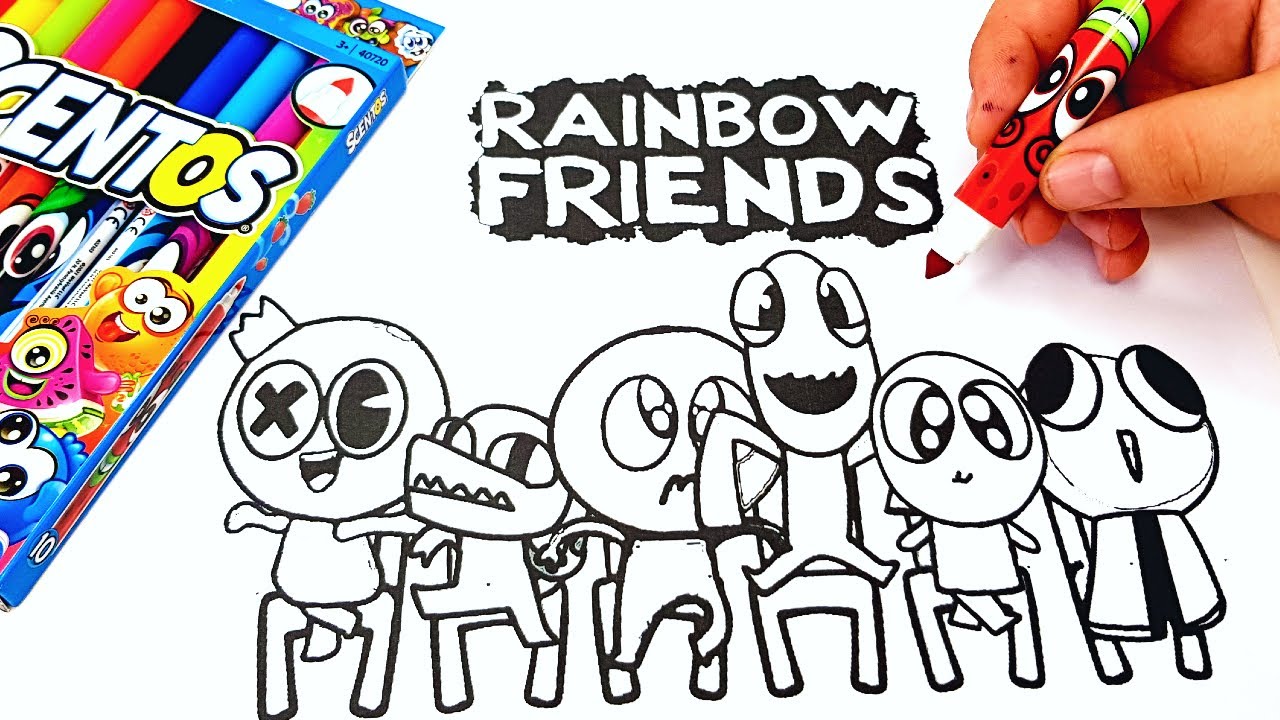 Rainbow Friends Roblox Coloring Pages Warriyo Mortals feat Laura 