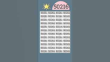 Logically spot the hidden 50216 #fypシ゚viral #fypviral #fyp #iqtest #shorts #eymath
